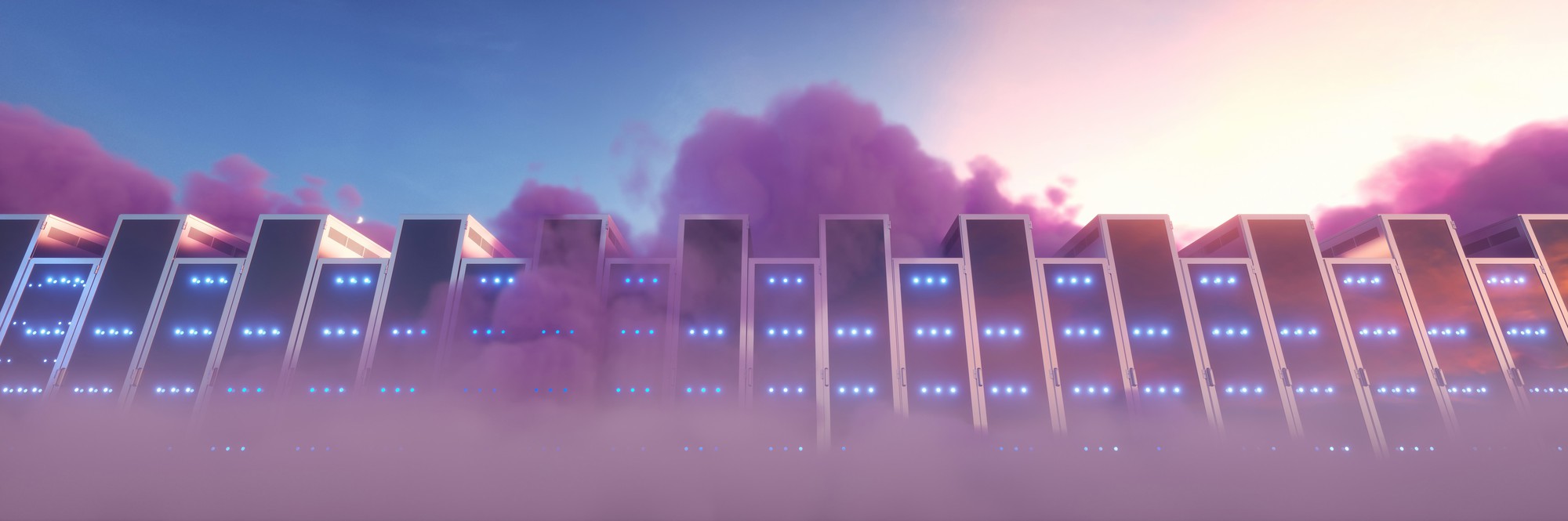 Didelė futuristinė žaidimų scena, cityscape